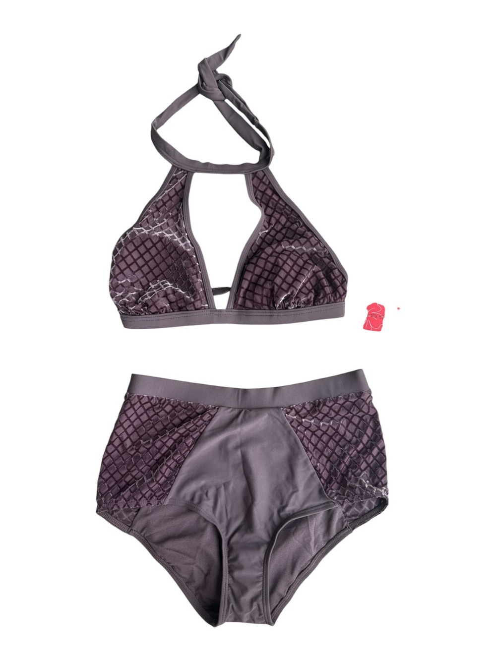 NWT Gossip 2 piece Purple Plum Halter Bikini Set New with tags